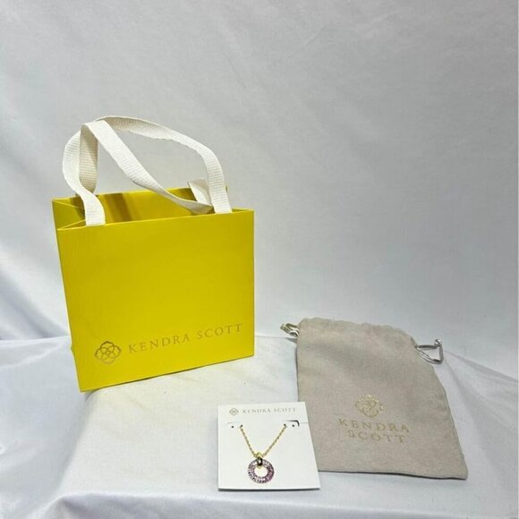 Kendra Scott mikki pave short pendant necklace. New with tags. (Original packagi - Picture 2 of 12
